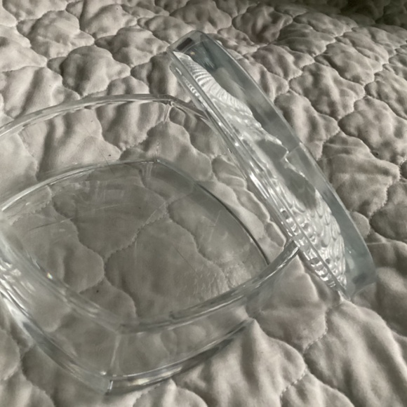 CRISTAL D’ARQUES SQUARE CLEAR AND FROSTED CRYSTAL OWL LIDDED BOX/CANDY D… - Picture 4 of 6